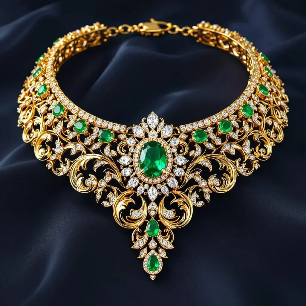 Golden Royal Choker design 13.webp
