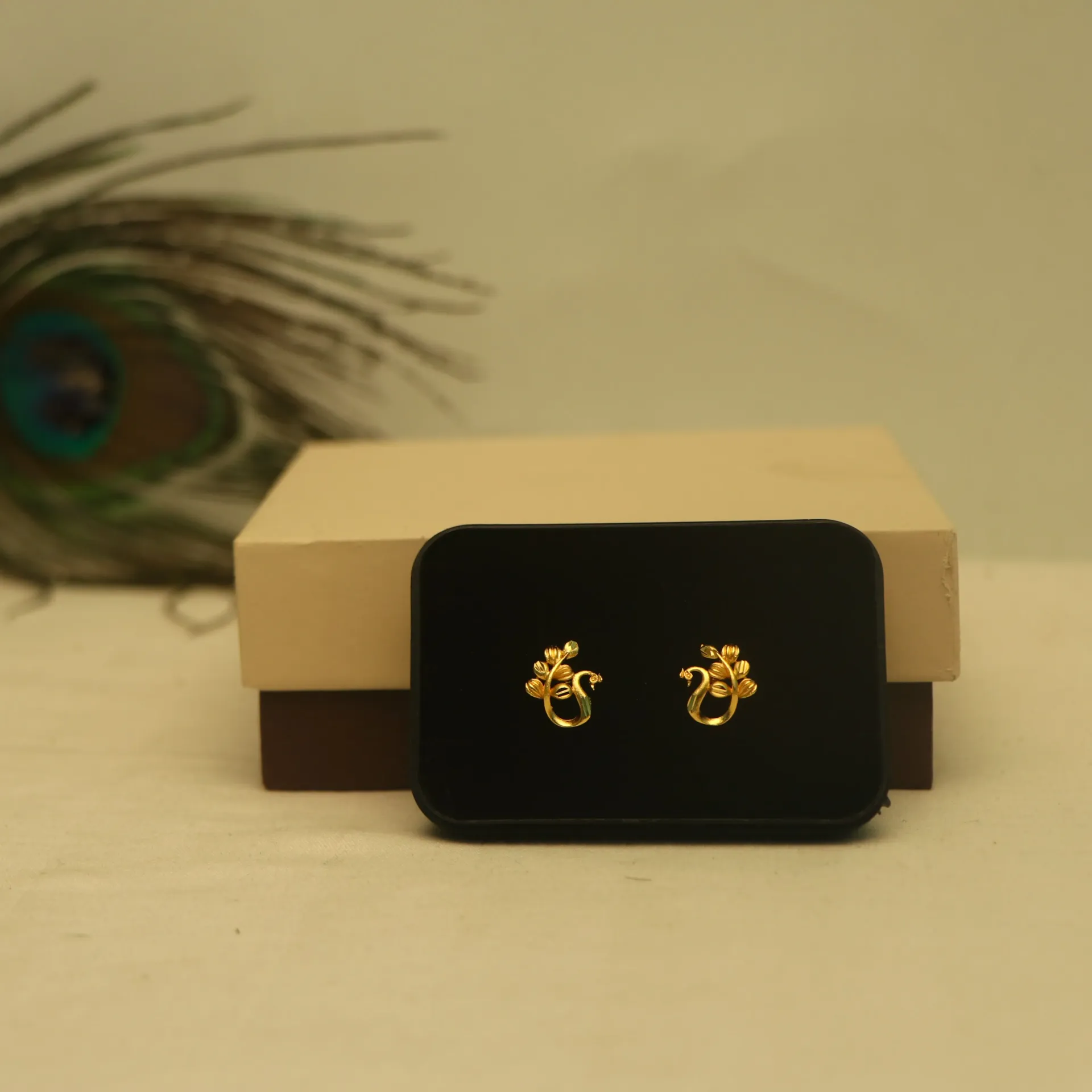 Arihant Grace Peacock Pattern Top Earrings