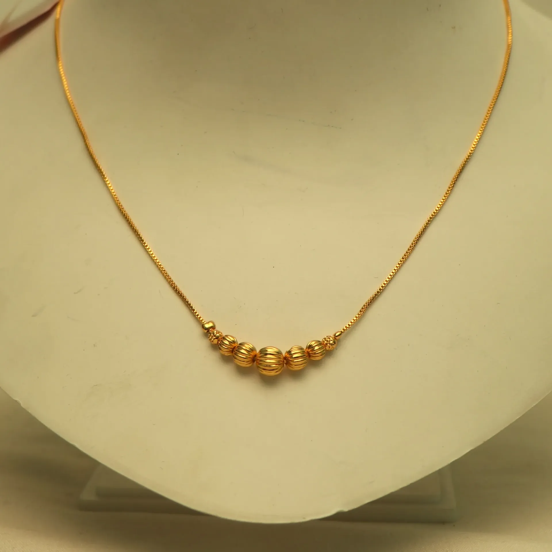 [NECKLACES-00764] Arihant Vedic Seven-Bead Graduated Moti Chain
