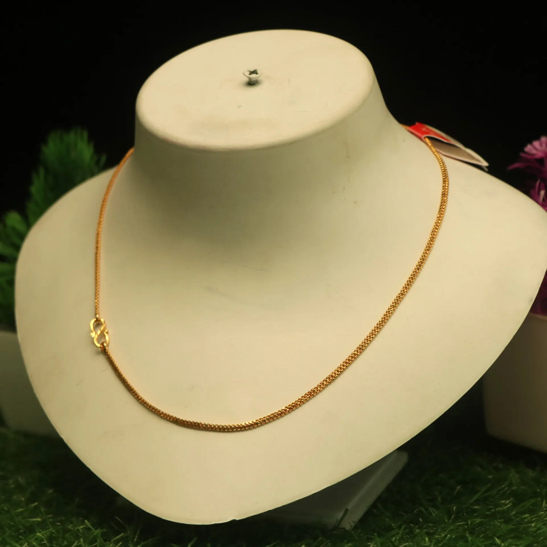 [NECKLACES-00773] Arihant Refined Texture 22K Polish Sleek Chain