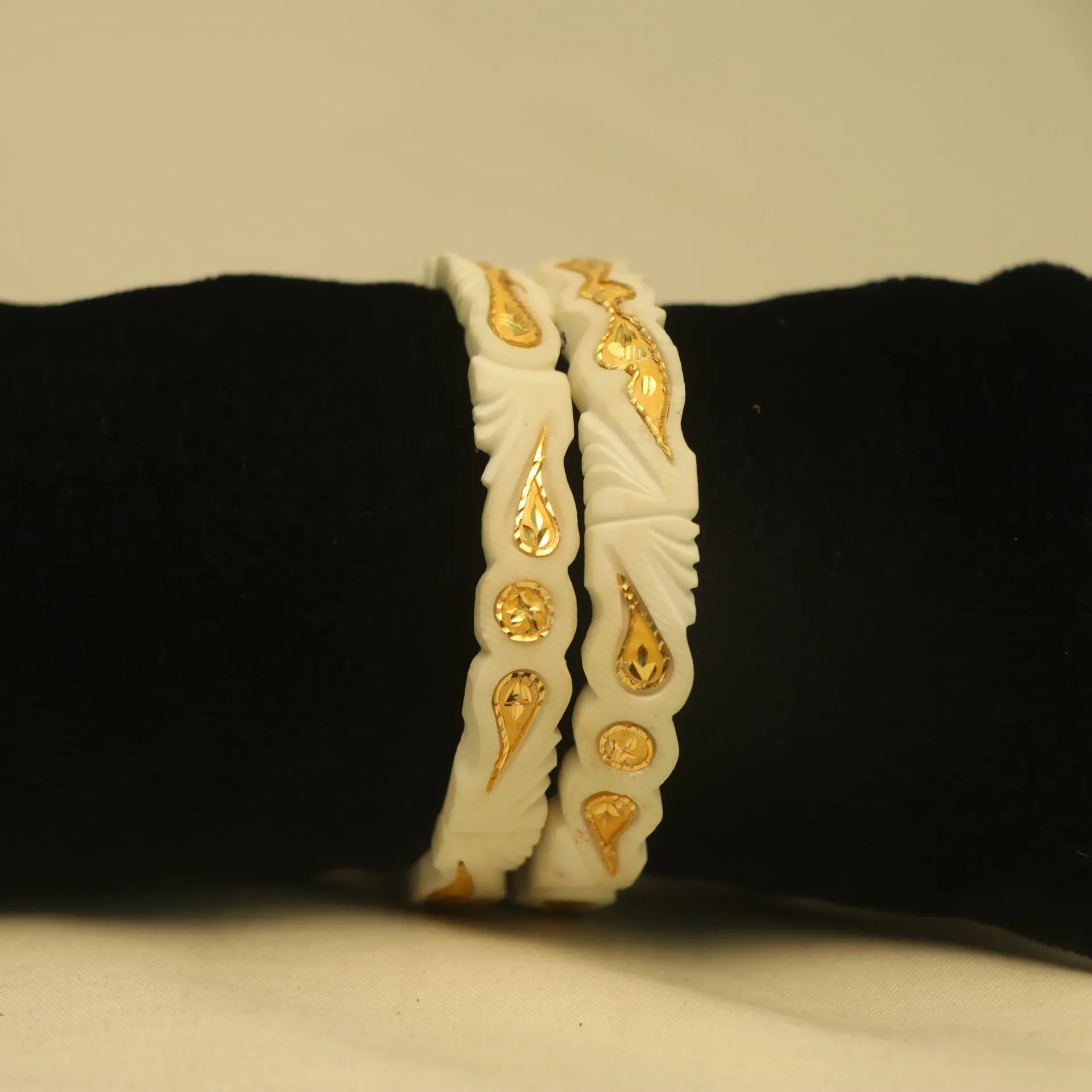 [BANGLES-00802] SS Traditional Swarna-Jora Original Shankha Bangles