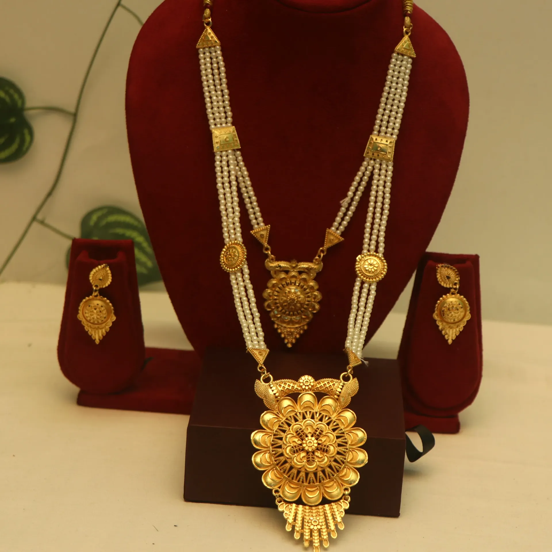 SS Round Flower Filigree Sitahar Set