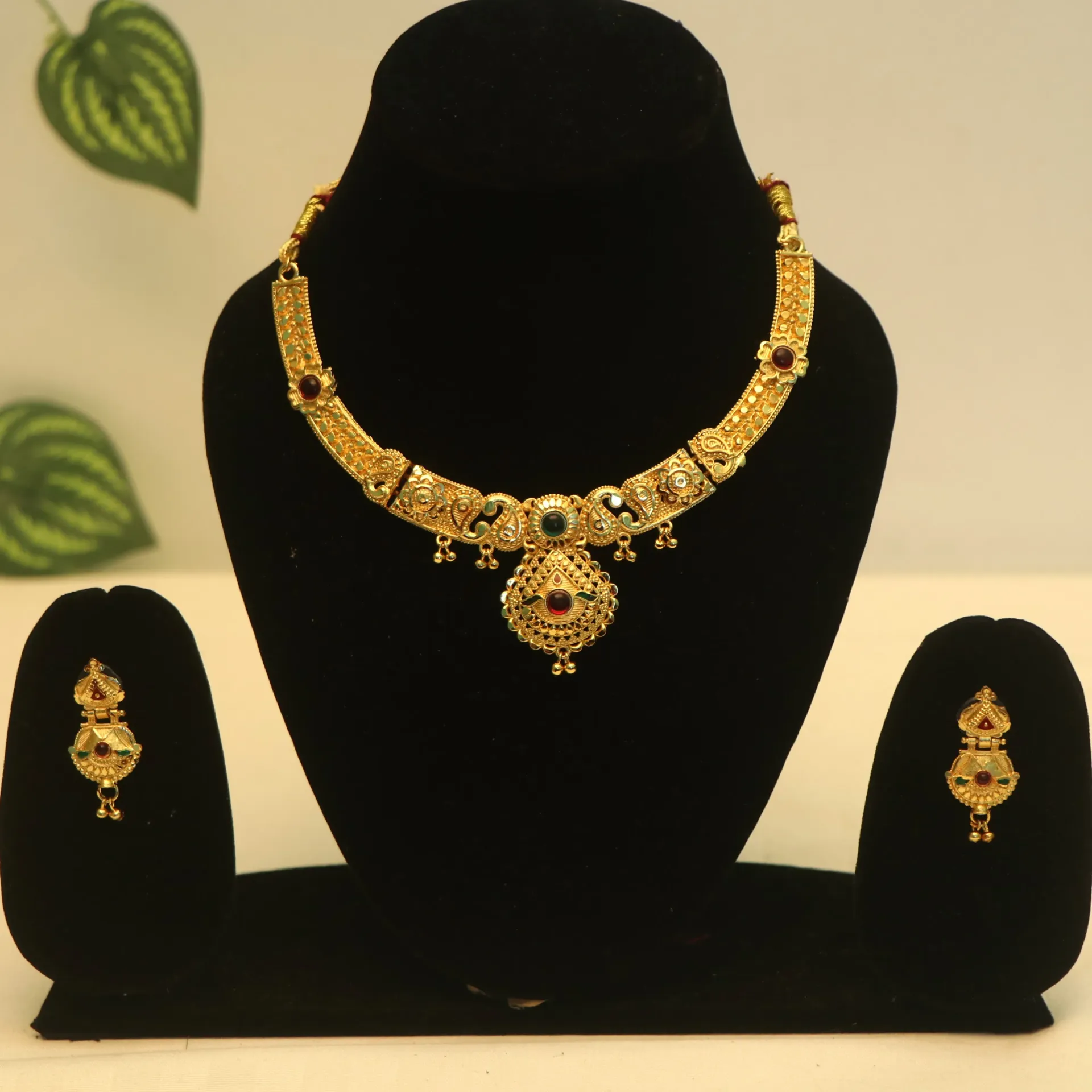 SS Virasat Traditional Meenakari Work Necklace Set