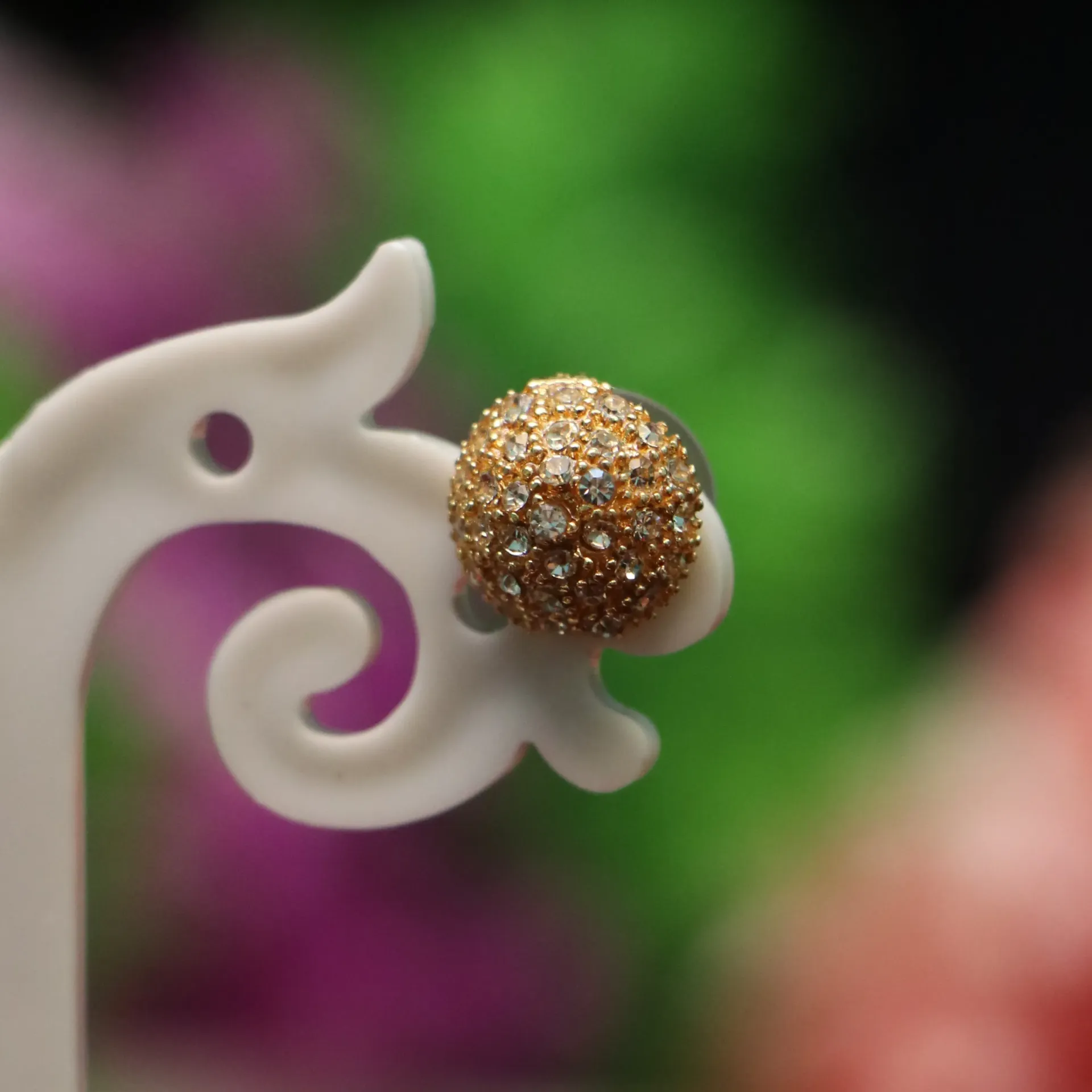 [EARINGS-00995] LT Sparkling Stellar Zirconia Round Studs