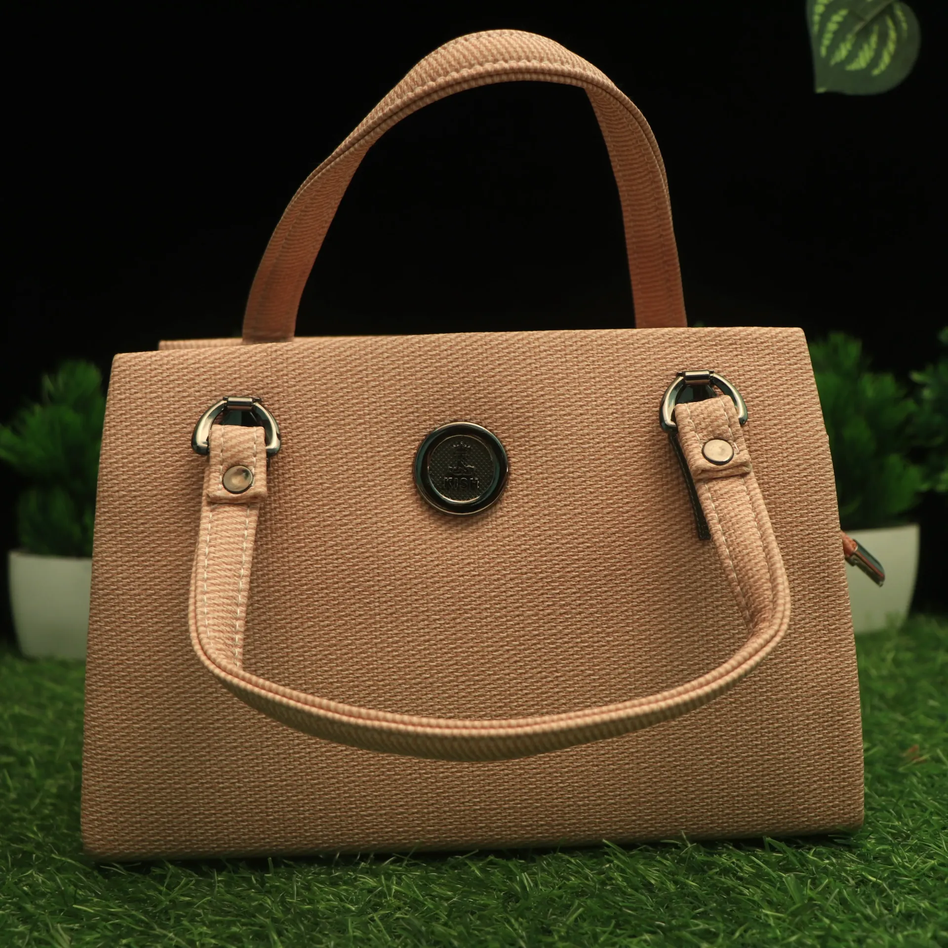 [BAG-00347] Celestial Grain Top-Handle Bag