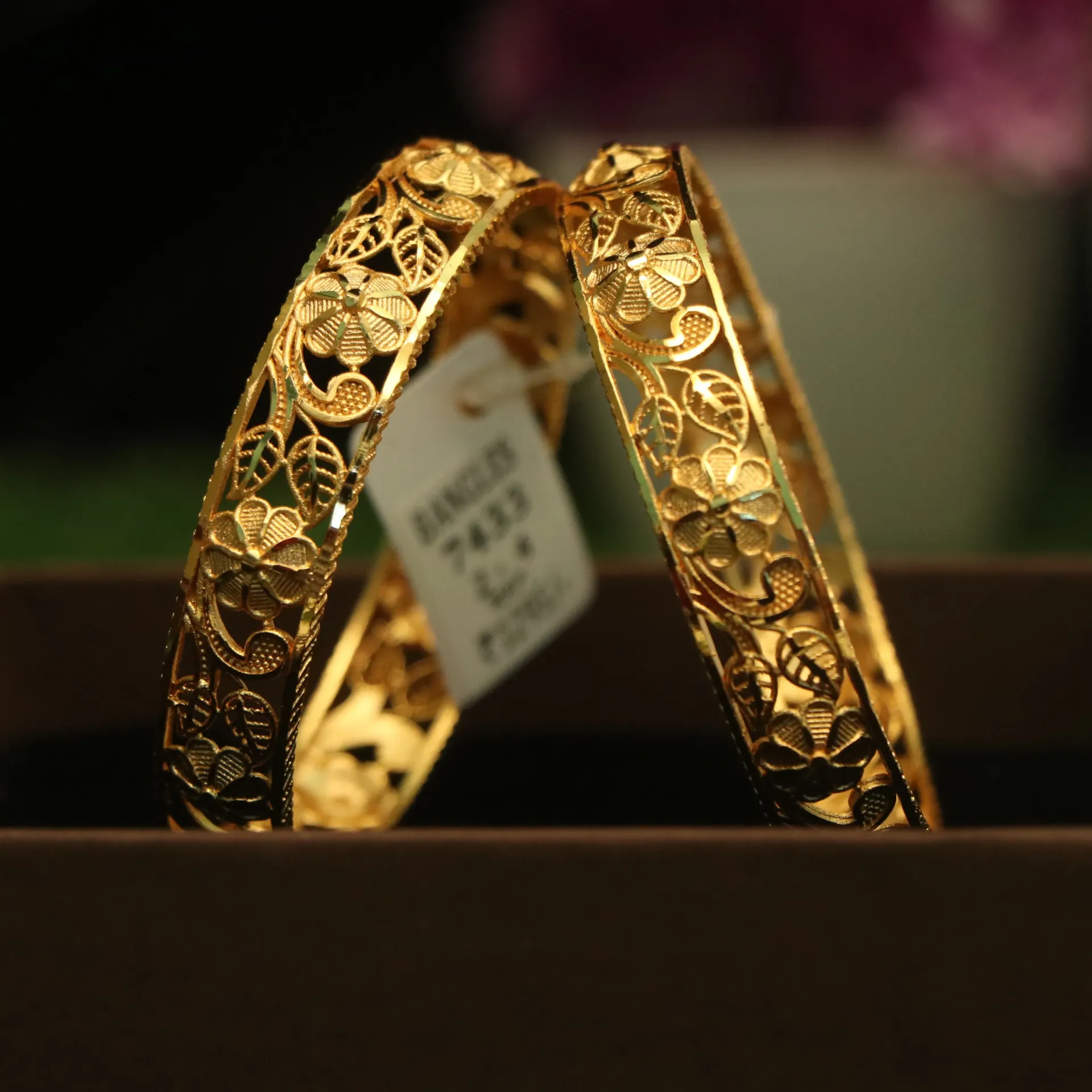 [BANGLES-00577] Arihant Twin-Row Marquise Infinity Bangle