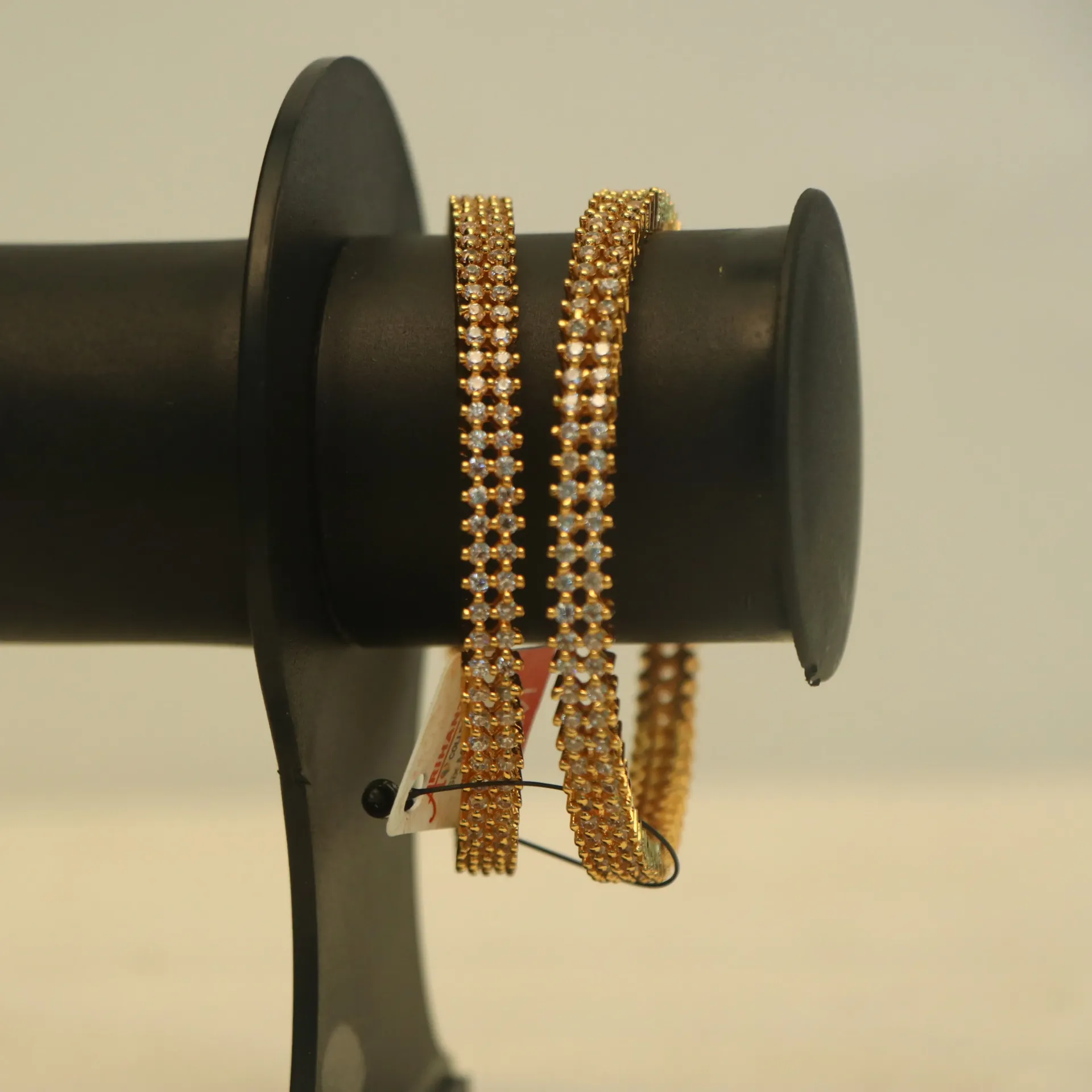 [BANGLES-00592] Arihant Minimalist Radiance Petite Diamond-Look Bangles (24)