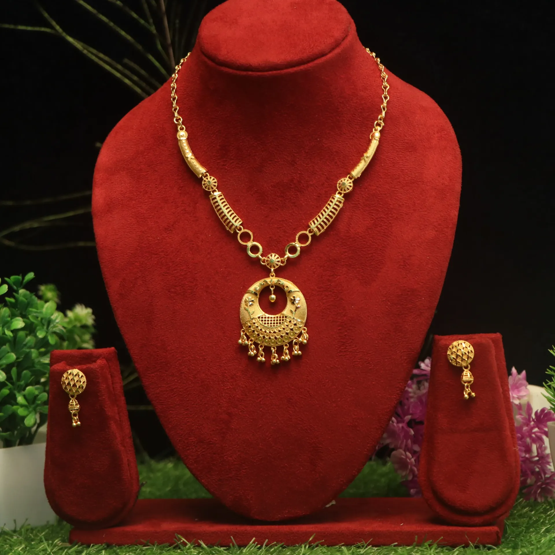 [NECKLACES-00625] Arihant Premium Micro-Plated Wedding Wear Necklace