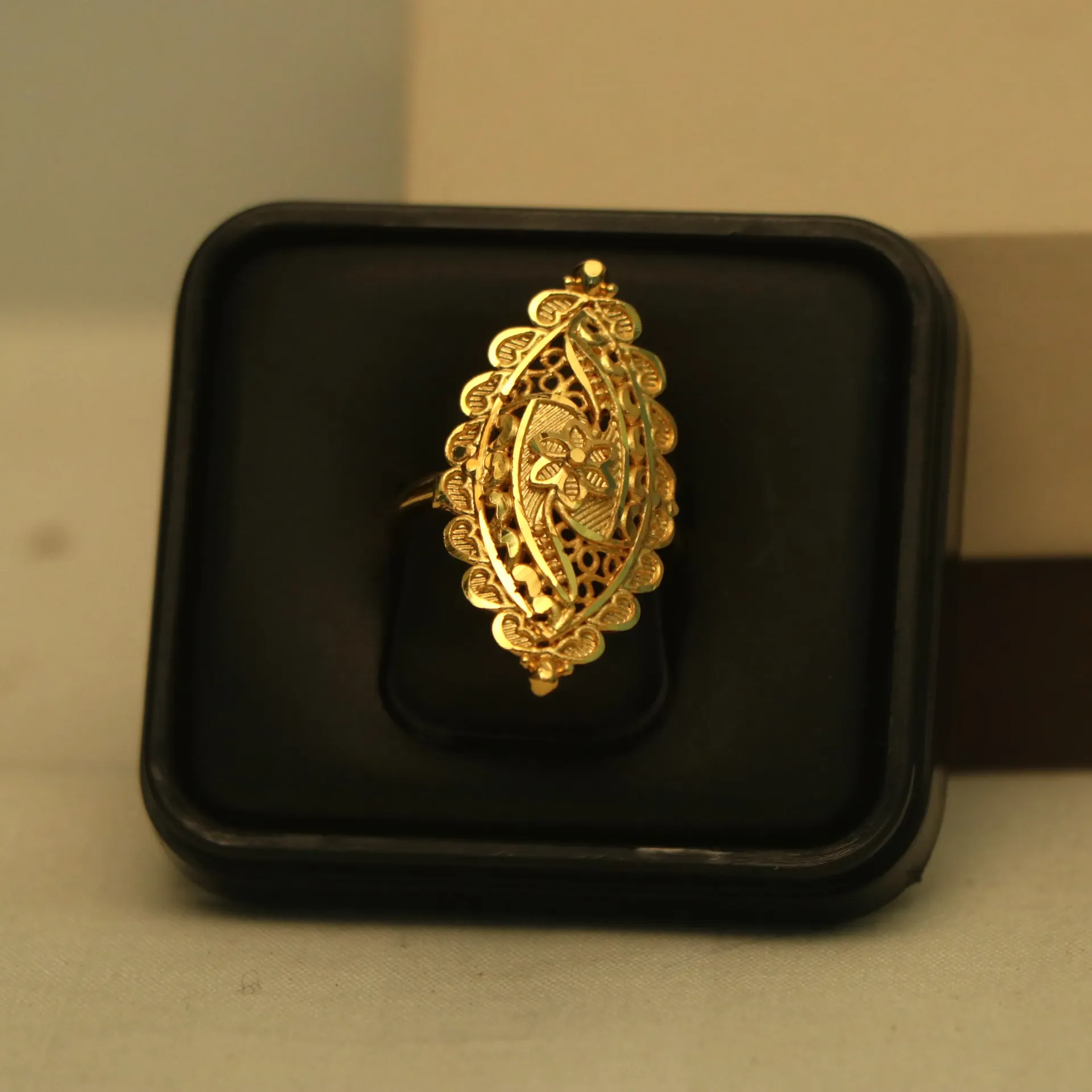 Arihant Handcrafted Floral Mandala Open-Work Ring