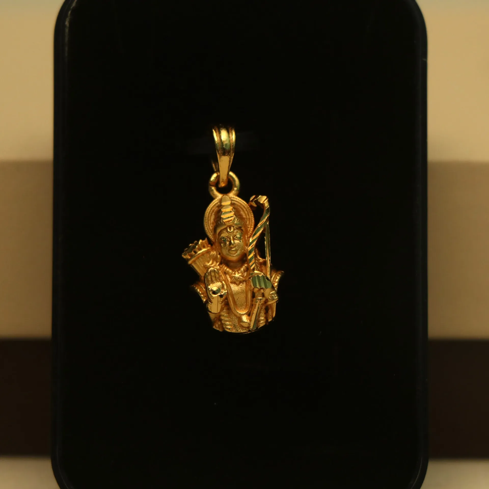 [PENDANTS-00681] Arihant Shri Ram Darbar Gold-Plated Spiritual Pendant