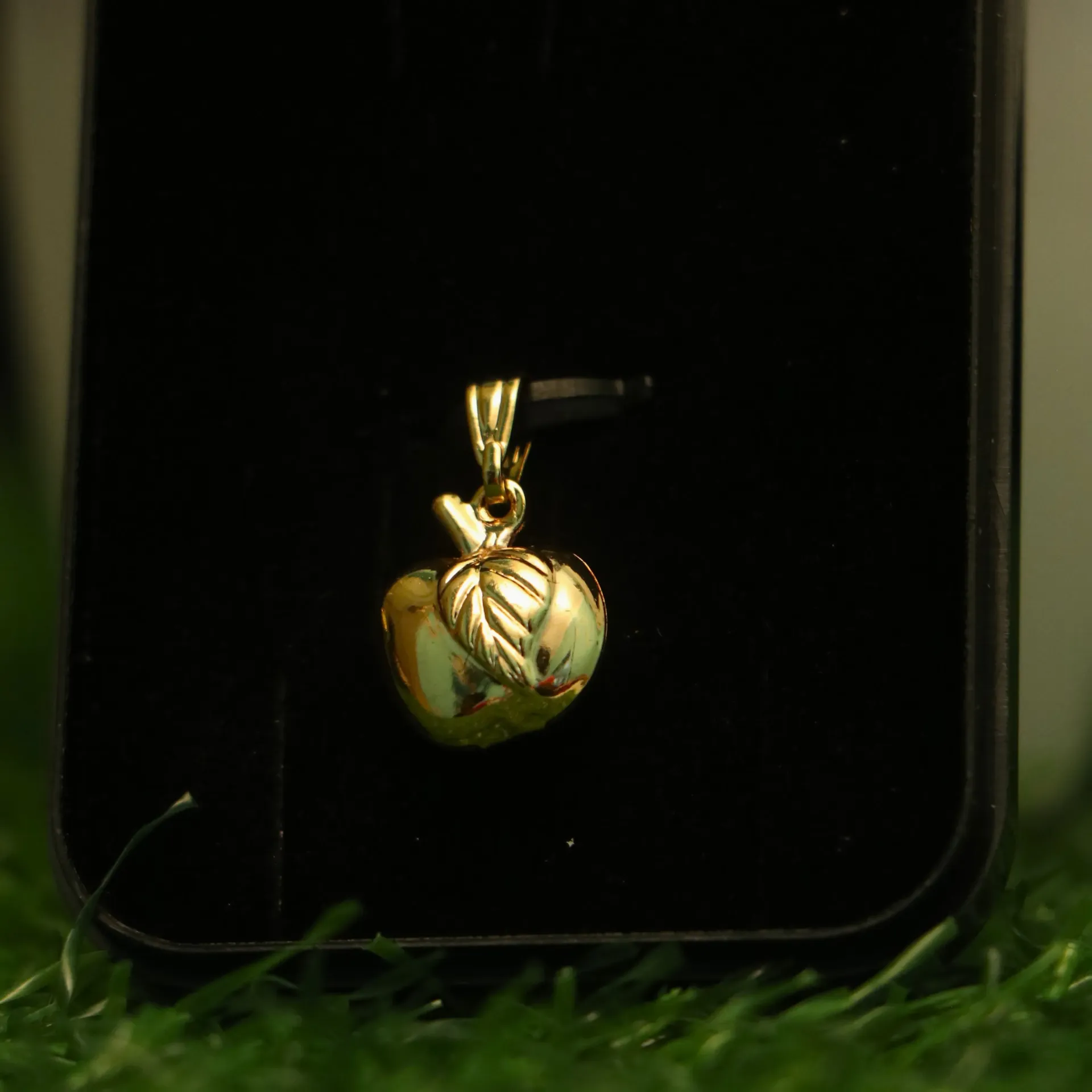 Arihant Golden Apple Fruit Motif Pendant