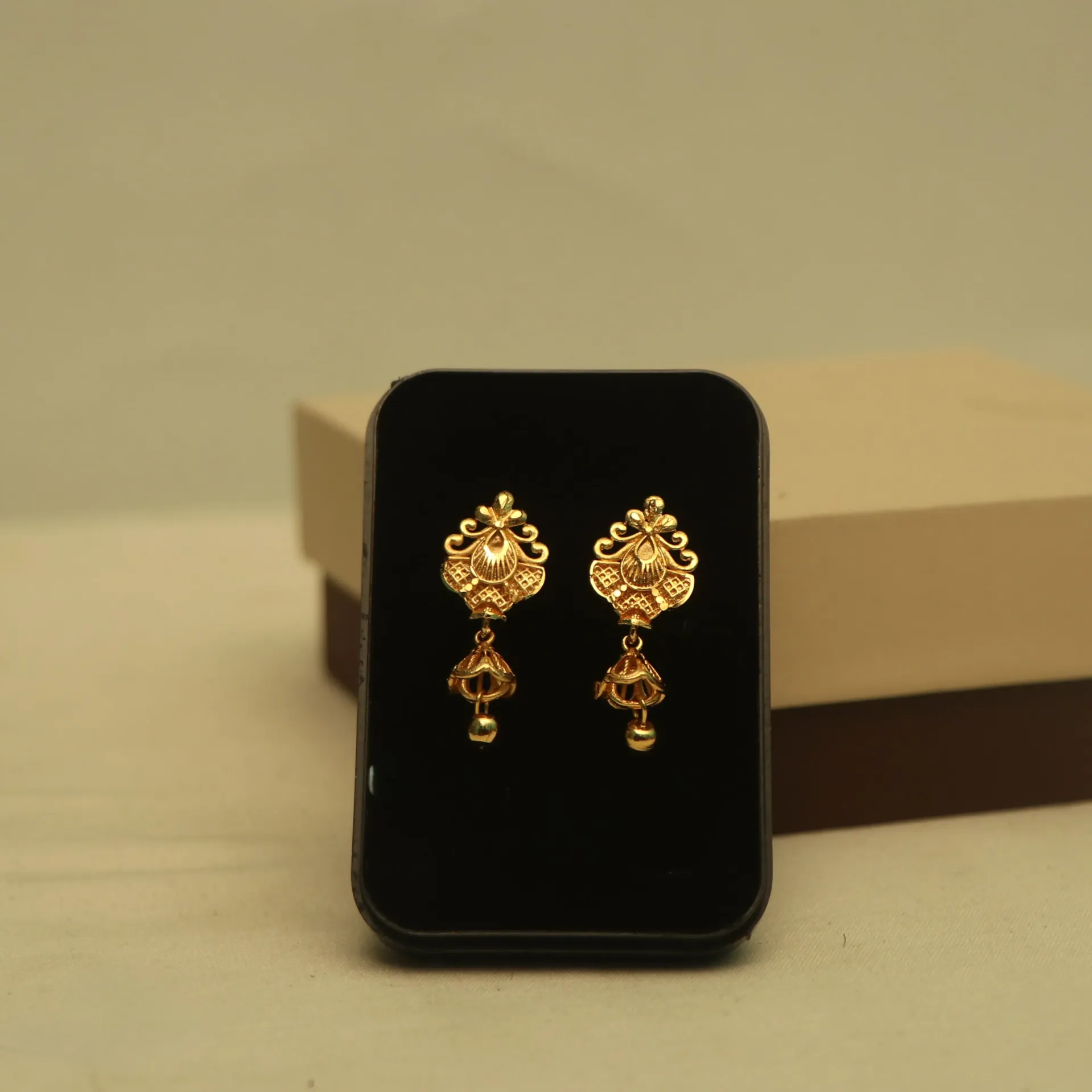 [EARINGS-00715] Arihant Traditional Mayuri Gini-Ball Earrings