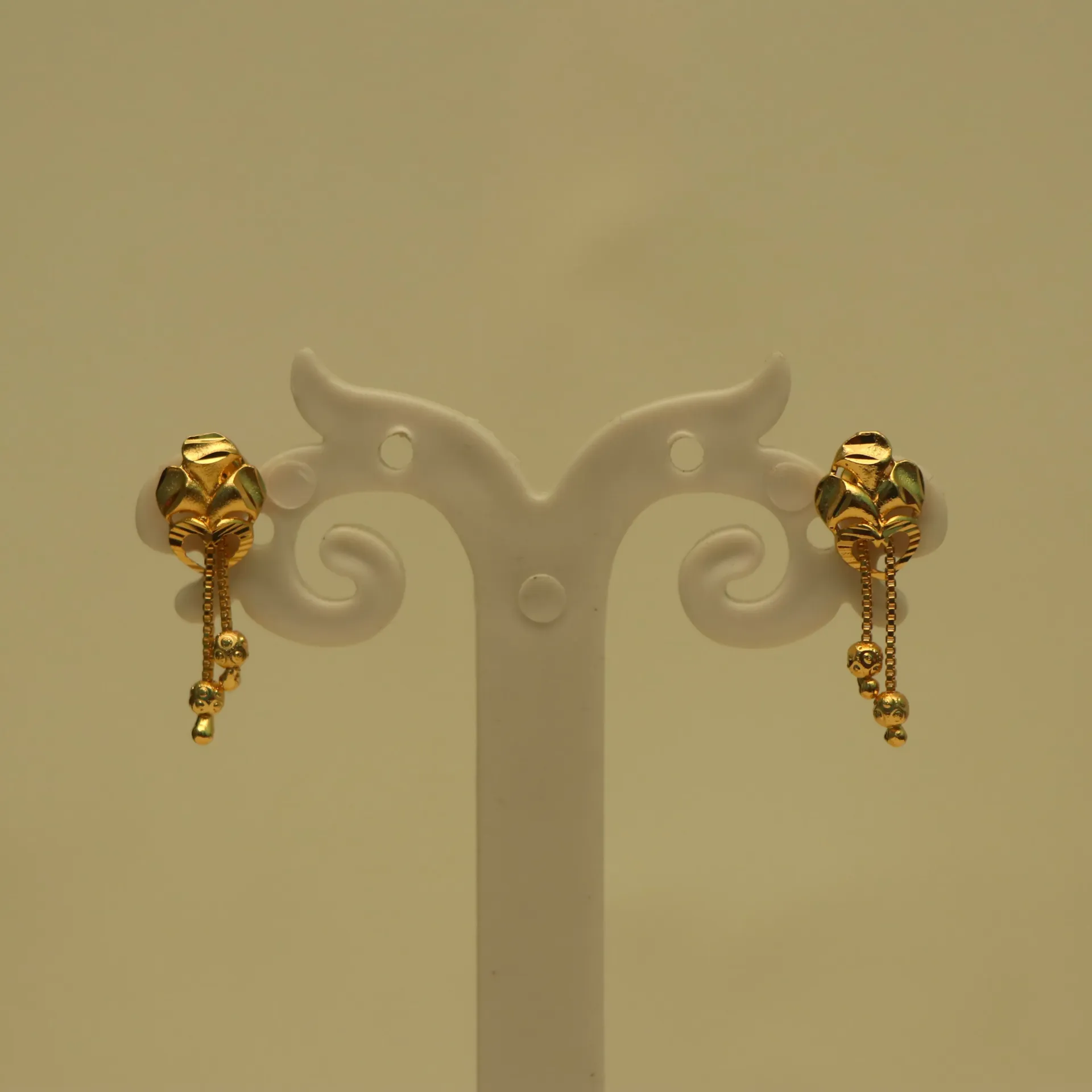 [EARINGS-00723] Arihant Vedic Bloom Graduated Bead Dangler Earrings